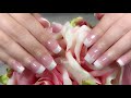 How to create easy Classic Pink & White Nails with Dipping Powder.