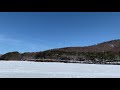 2020年3月9日　岩洞湖の氷上ワカサギ釣りの様子(氷上の景色)