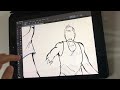 ♡ Draw with me! | Webtoon panel - LineArt process ♡