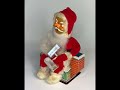 Vintage Battery Operated Santa Claus M-750 Made in Japan - His Eyes Light Up And He Rings The Bell
