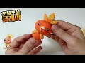 Sculpting Torchic cute Fire-type Pokémon in Clay step by step