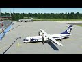 MSFS2020 Asobo ATR 72-600 LNAV/VNAV landing at Szczecin Airport (EPSC)