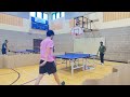 Table tennis practice match