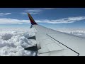 Southwest Airlines gorgeous cloudy afternoon takeoff over Houston - Boeing 737-800