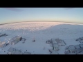 Flight over West Meadow Beach and  Frozen Long Island Sound