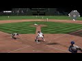 MLB The Show pitcher injury (hit in face) in custom practice by deGrom perfect-perfect line drive