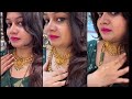 Kalyan Jewellers 22k Gold Short Long Necklace Designs With Price/Temple Necklace Designs/Deeya