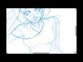 Sketch Noël 2017 - Paint tool Sai [Speed drawing]