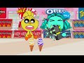 Inside Out 2 - Anxiety vs Envy Convenience Store Emoji Food Mukbang | ASMR | ANIMATION