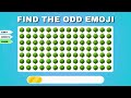 Find the Odd Emoji 😉 👀ㅣ Easy, Medium, Hard | Emoji Quiz