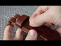 Making a Leather Belt - ASMR