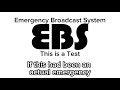 Emergency Broadcast System Test mock