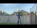 Wooden bat hitting