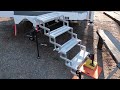 Installing TorkLift GlowSteps with Stow N' Go bracket on Arctic Fox Truck Camper