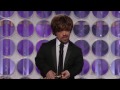 Peter Dinklage wins a Golden Globe for Game of Thrones 2012