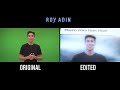 Video Editing Before and After: After Effects Behind the Scenes (VFX) | Roy Adin