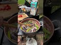 Eggplant and pepper cooking