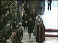 The Queen's arrival at Princess Diana's funeral (1997)