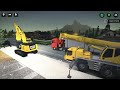 Construction simulator 3  - prefabricated garage delivery prepare the job site part 3 end part