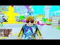 WE GOT THE HUGE DOMINUS LUCKI in Roblox Pet Simulator X Rainbow Lucky Blocks