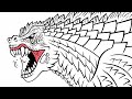 Godzilla original design | Speed drawing
