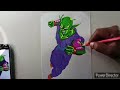Piccolo Drawing With Sketchpen⚡😍#dragonballz