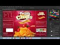 Potato Chips Packaging Design in Photoshop cc | A complete Product Packaging  design with layout