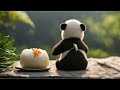 Panda. onigiri. cute. 아기판다. 오니기리. (4K_silent_AI)(소리X)