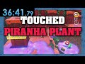 How fast can you touch a Piranha Plant in every Mario game?