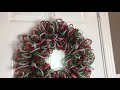 How to Make a Mesh Tubing Christmas Wreath Dollar Tree