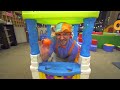 Blippi Finds Jungle Animals in Indoor Playgrounds! | 3 HOURS OF BLIPPI TOYS!