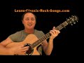 Video tutorial for Johnny Horton - One Woman Man (guitar)