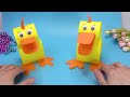 Moving paper toys | How to make a paper duck | Easy paper crafts
