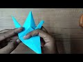 Easy to make origami flapping bird||step by step tutorial