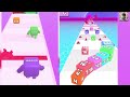 Level Up Numbers vs Jelly Tube Run - Gameplay Android, iOS (Freeplay, New Update)