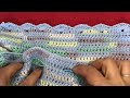 Very easy & smart crochet border for absolutey beginners🧶اسهل حرف كروشيه غرزة المروحة🧶كنار كروشيه