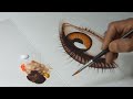 Secrets of painting an eye, acrylic painting technique.