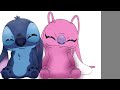 Stitch and Angel - Lilo & Stitch (Speed Drawing)