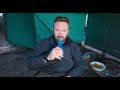 Coleman Storm Shelter Camping in the Mountains in Strong Winds - ASMR Camp