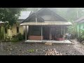 Super Heavy Rainstorms and Super Powerful Lightning in Rural Indonesia | ASMR Rain Sounds For Sleep