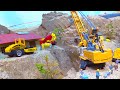 Construction Site Model Is Washed Away By Streams Of Mud - Dam Breach Movie