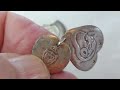 WWII Trench Art AUSTRALIAN Silver found metal detecting w/ FLORIDA NOX! 1800's MILITARY button find!