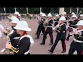 Massed Bands of HM Royal Marines March Down the Mall - Beating Retreat 2024