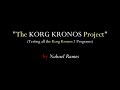 The KORG KRONOS Project - Testing Korg Kronos 2 Programs Sounds | PART 1 | by Nahuel Ramos