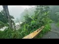 Super heavy rain and thunderstorms||beautiful Indonesian countryside||for insomnia