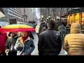 NYC Snowfall Walking Tour 2024 4k Video