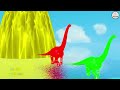 Paint Animals Gorilla Cow Lion Elephant Dinosaurs Dragons and T-Rex Fountain Crossing Animal Cartoon