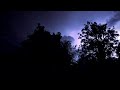 Nocturnal thunderstorm with vivid lightning strikes, 11-12/08/2024