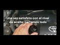 Cambio de aceite de motor Toyota Yaris 2007-2012