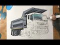 Drawing EICHER Pro 8035XM Dump Truck